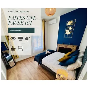 Appartement Chaleureux T2 Proche Gare, Bourgoin-Jallieu